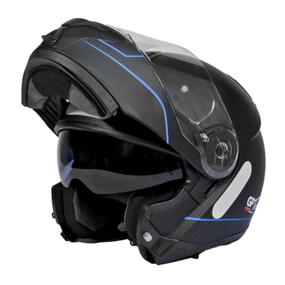 Capacete GP TECH A118 SV Road Articulado Robocop Fosco