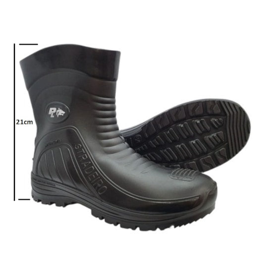 Bota Chuva Protector Life Stradeira Cano Baixo