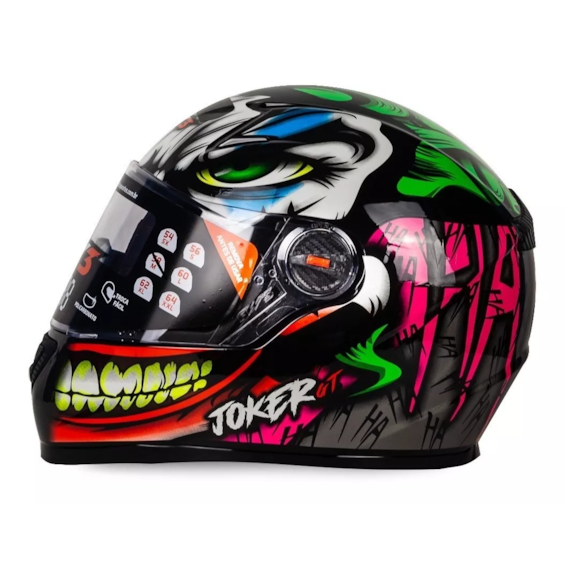 CAPACETE FW3 GTN JOKER BRILHANTE