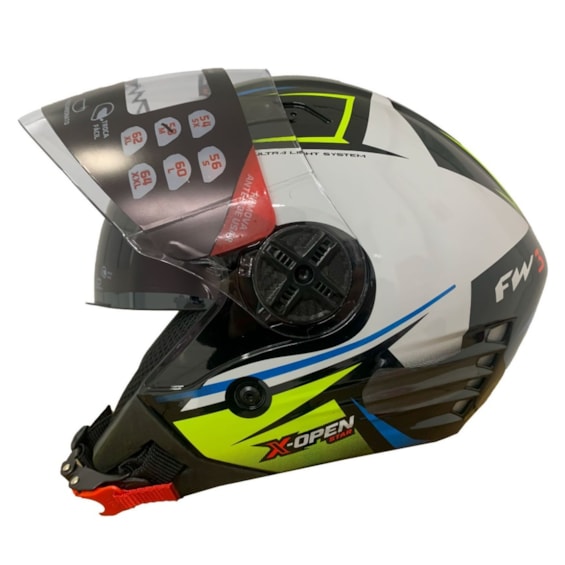 CAPACETE FW3 X OPEN UP STAR