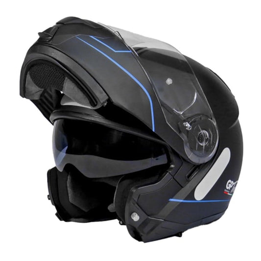 Capacete GP TECH A118 SV Road Articulado Robocop Fosco
