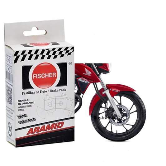 Pastilha Freio Fischer FJ2590K Honda PCX 150 2013/ Cityclass 200 Dianteira