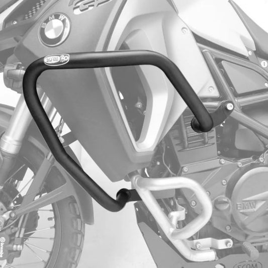 Protetor Carenagem SCAM BMW F 800GS Adventure Preto (mantém o Protetor de Motor Original)