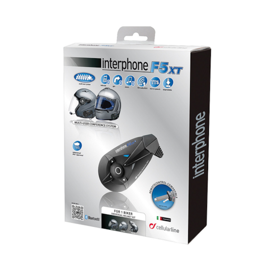 Intercomunicador de Capacete F5XT Interphone ( 1 Unidade )