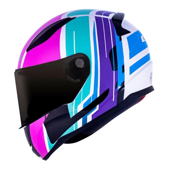 Capacete Feminino LS2 FF353 Rapid FLAG Neon