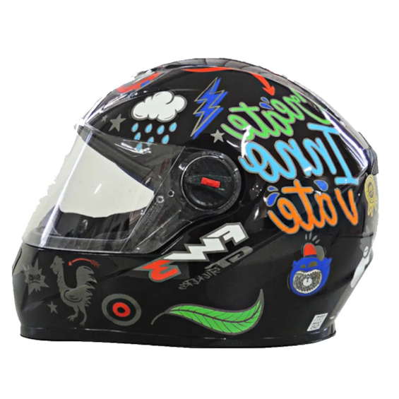Capacete FW3 GTN Stickers