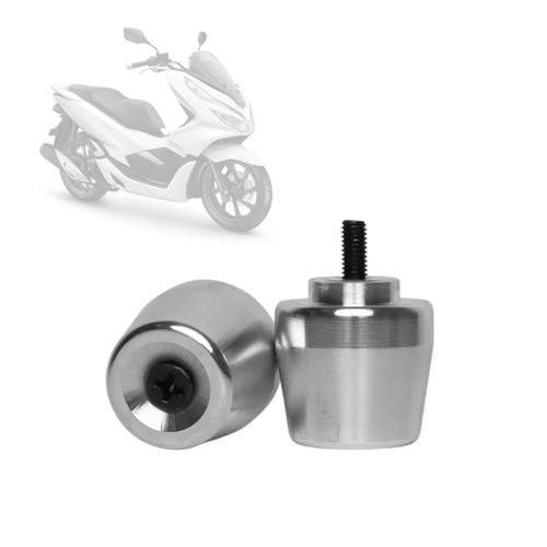 PESO GUIDAO ALUMINIO MODELO PCX 150 P/ GUIDÃO VAZADO CROMADO (ALPHA FACTOR)