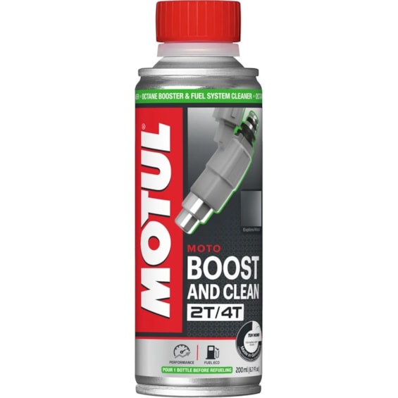 ADITIVO BICO INJETOR OCTANAGEM MOTUL BOOST CLEAN 2T/4T 200ML