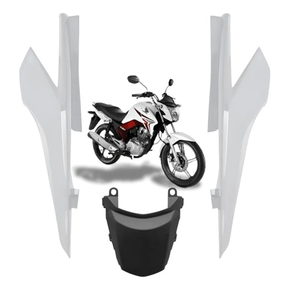 RABETA COMPLETA 3PCS TITAN 160 22-23 BRANCO ANDES PEROLIZADO (PLASMOTO)