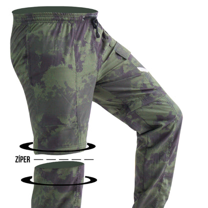 Calça Bermuda Mar Negro Combat Estonada Verde (+50UV)