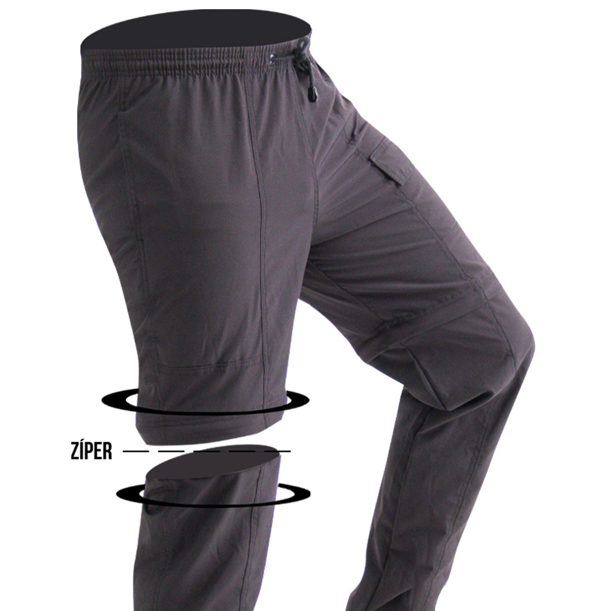 Calça Bermuda Mar Negro Combat Preto (+50UV)